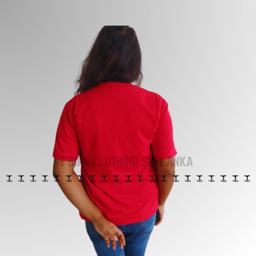 Bold & Basic Red Unisex T-Shirt - Image 2