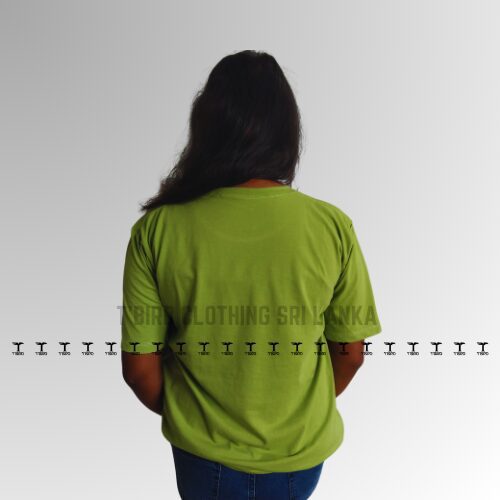 Bold & Basic Lemon Green Unisex T-Shirt - Image 2